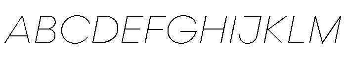 Scandia Light Italic Font UPPERCASE
