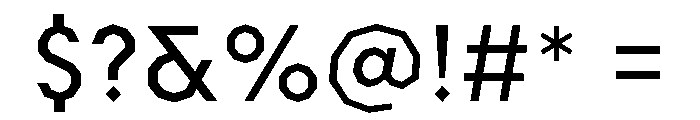 Scandia Line Medium Font OTHER CHARS