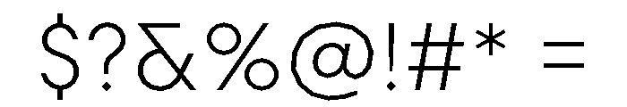 Scandia Line Regular Font OTHER CHARS