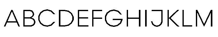 Scandia Line Regular Font UPPERCASE