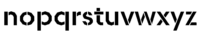 Scandia Line Stencil Font LOWERCASE