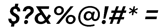 Scandia Medium Italic Font OTHER CHARS