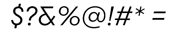 Scandia Regular Italic Font OTHER CHARS