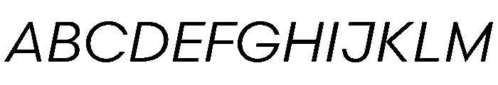 Scandia Regular Italic Font UPPERCASE