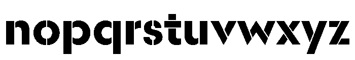 Scandia Stencil Font LOWERCASE