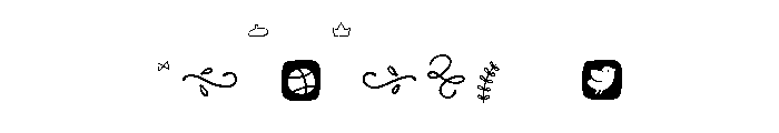 Scandiebox Extras Outline Font OTHER CHARS