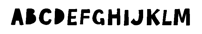 Scandiebox Marker Fill Font UPPERCASE