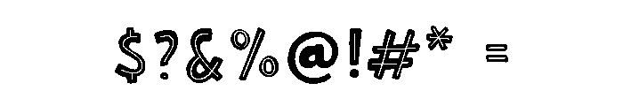 Scandiebox Marker Inline Font OTHER CHARS