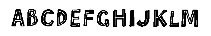Scandiebox Marker Inline Font UPPERCASE