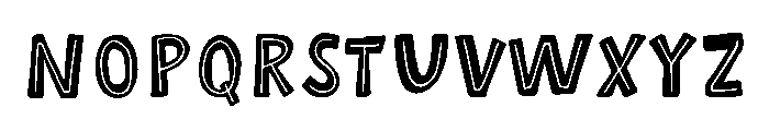 Scandiebox Marker Inline Font UPPERCASE