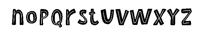 Scandiebox Marker Inline Font LOWERCASE