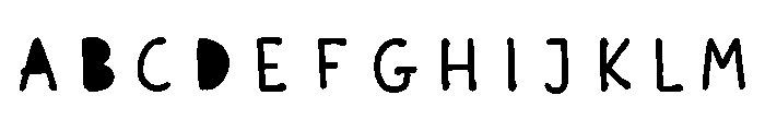 Scandiebox Pen Bold Fill Font UPPERCASE