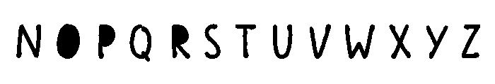 Scandiebox Pen Bold Fill Font UPPERCASE
