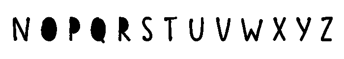 Scandiebox Pen Bold Fill Font LOWERCASE