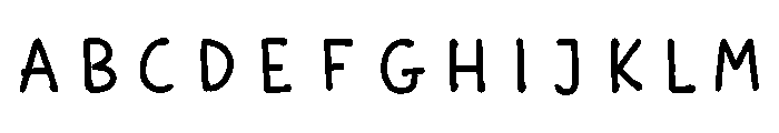 Scandiebox Pen Bold Font UPPERCASE