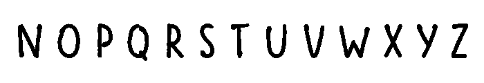 Scandiebox Pen Bold Font LOWERCASE