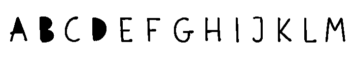 Scandiebox Pen Fill Font UPPERCASE