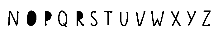 Scandiebox Pen Fill Font UPPERCASE