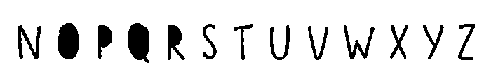 Scandiebox Pen Fill Font LOWERCASE