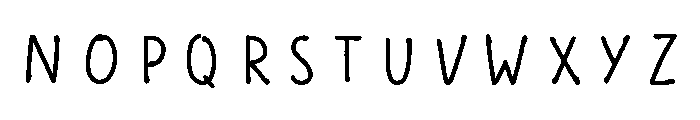 Scandiebox Pen Regular Font UPPERCASE