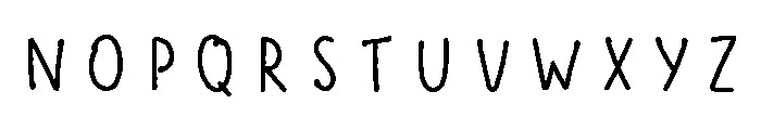 Scandiebox Pen Regular Font LOWERCASE