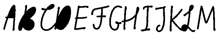 Scandiebox Script Pencil Fill Font UPPERCASE