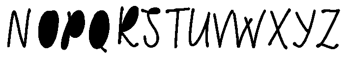 Scandiebox Script Pencil Fill Font UPPERCASE
