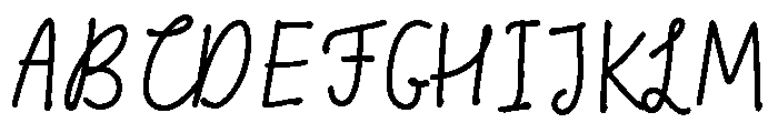 Scandiebox Script Pencil Regular Font UPPERCASE