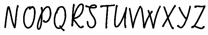 Scandiebox Script Pencil Regular Font UPPERCASE