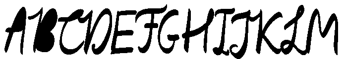 Scandiebox Script Speedball Fill Font UPPERCASE