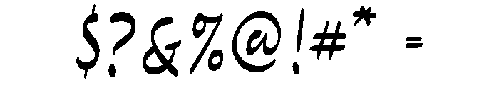 Scandiebox Script Speedball Regular Font OTHER CHARS