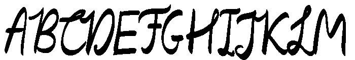 Scandiebox Script Speedball Regular Font UPPERCASE