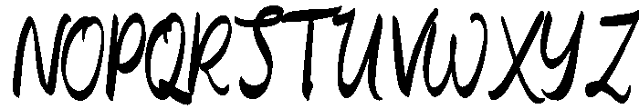 Scandiebox Script Speedball Regular Font UPPERCASE