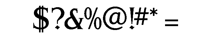 Schiller Antiqua Bold Font OTHER CHARS