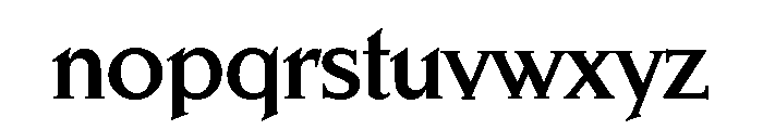 Schiller Antiqua Bold Font LOWERCASE