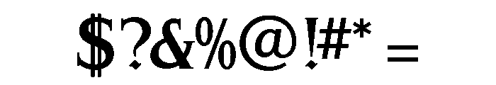 Schiller Antiqua Extra Bold Font OTHER CHARS