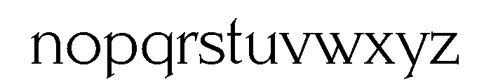 Schiller Antiqua Light Font LOWERCASE