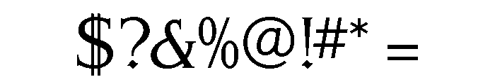 Schiller Antiqua Medium Font OTHER CHARS