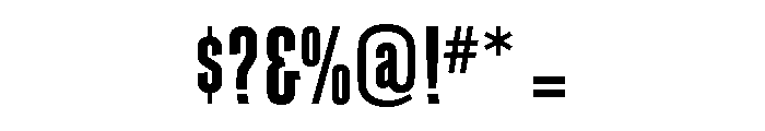 Schindler Bold Font OTHER CHARS