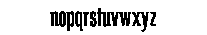 Schindler Bold Font LOWERCASE