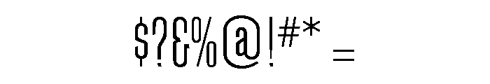Schindler Light Font OTHER CHARS