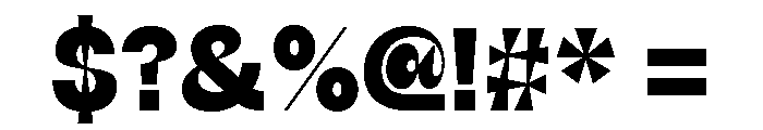 Schizotype Grotesk Heavy Font OTHER CHARS