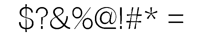 Schizotype Grotesk Light Font OTHER CHARS