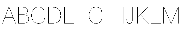 Schizotype Grotesk Thin Font UPPERCASE