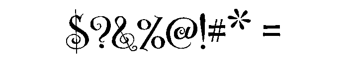 Schneeberger Black Font OTHER CHARS