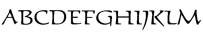 Schumann Regular Font UPPERCASE
