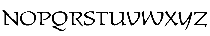 Schumann Regular Font UPPERCASE