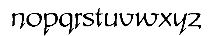 Schumann Regular Font LOWERCASE