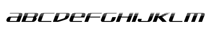 SDF Halftone Italic Font LOWERCASE