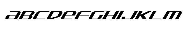 SDF Super-Italic Font LOWERCASE